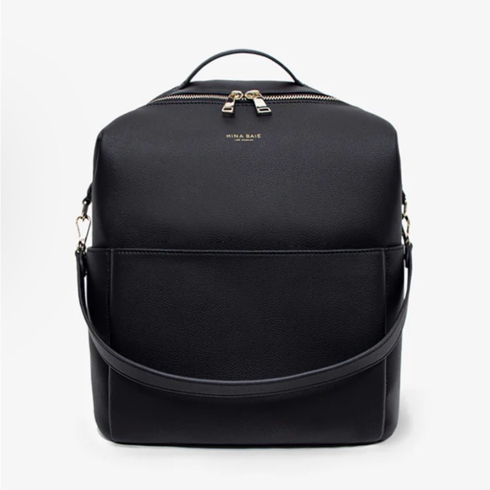 Mina Baie Black Baby Bag Backpack - Picture 6 of 7